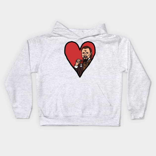 My Leonardo Meme for Valentines Day Kids Hoodie by ellenhenryart